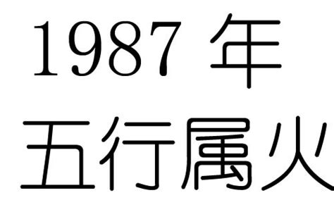 1987五行